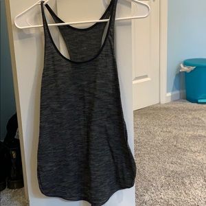 lululemon heather charcoal gray tank